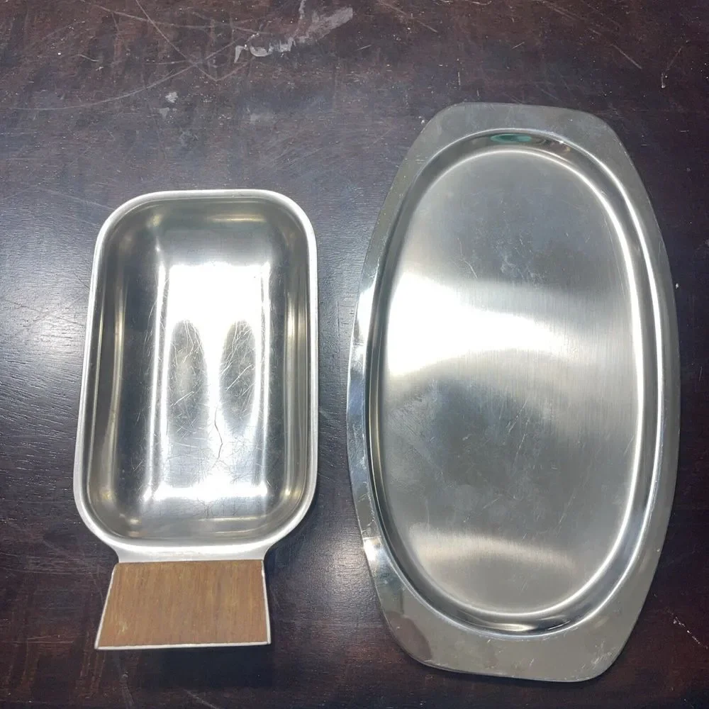 Divided Stainless Steel Tray Denmark  Approx 9X 5